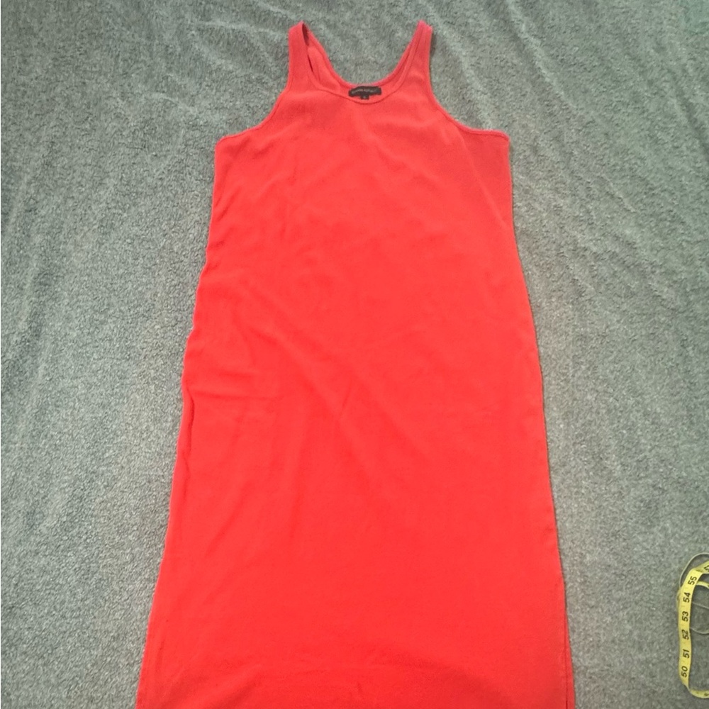 Banana Republic Vibrant Red Ribbed Dress